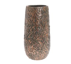 Váza okrúhly mica decorations arthur, zelený/terakota - h35xd17,5cm
