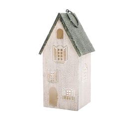 Domček bie/zel plech 23*11*8cm