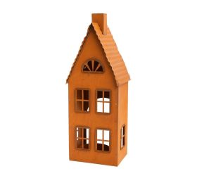 Domček na sviečku medený plech 23*9*8cm
