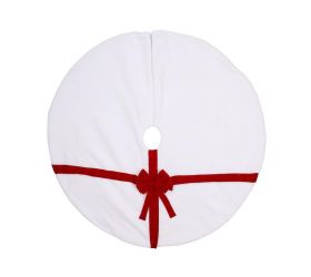 Vianočný kryt stromčeka bie/čer textil 120*120cm