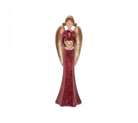 Anjel so srdcom zla/bor poly 6,5*5*20,5cm