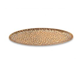 Tácka zlatá veľká plech 59,5*20*3cm
