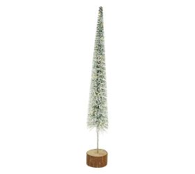 Stromček stojaci zelený zasnežený led 6*58,5cm