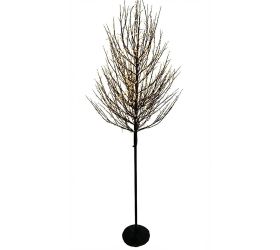 Stromček čierny 2100led, teplé svetlo plast 300cm