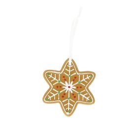 Záves hviezda perník poly 7,3*0,8*8,2cm
