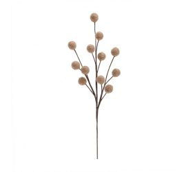 Zápich guličky juta -hnedé 37cm