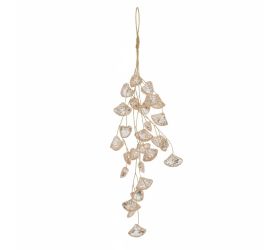 Záves zaltý,diamanty, kryštáliky 28cm