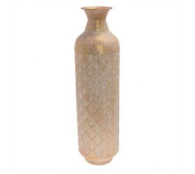 Váza ornament bie/zla plech 20*73,5cm