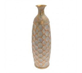 Váza ornament ment/zla plech 17,5*55cm