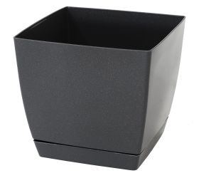Dukp155 kvetináč coubi grafit 15,5x15,5xh14,2cm/2,5l