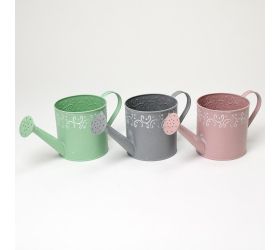 Váza krhla malá kov mix 3f ornament v:13x13cm super cena