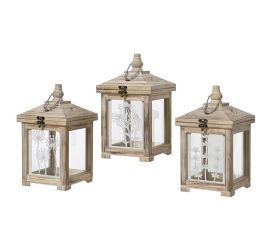 Lampáš z jedľového dreva 3ass fsc 100% 17,5/17,5/v30cm