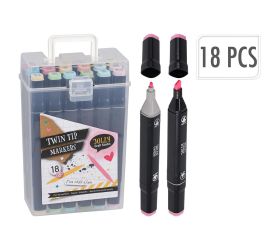 Popisovače duo/mix farba 48ks v krabičke