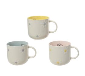 Hrnček porcel./farebná glazúra 3ass pr..9/v8,8cm