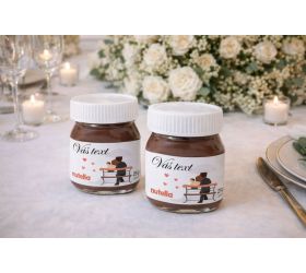 Svadobná mini Nutella v skle