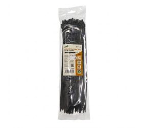 Upínacie pásiky sada100ks/3,6x300mm čierne *3845