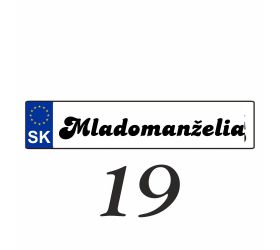 Svadobná ŠPZ, rôzne motívy - Svadba