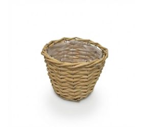 Košík prútie prírodný m d19xh15cm