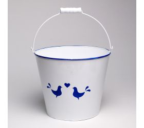 Obal vedro kov veľké modrotlač vtáky v:18,5/30x22cm super cena