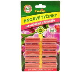 Hnojivé tyčinky pre orchidee a bromélie 40g forestina