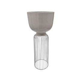 Stojan metal grigio 22,5xv56,5cm