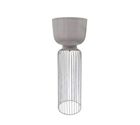 Stojan metal grigio 25,5xv73,5cm
