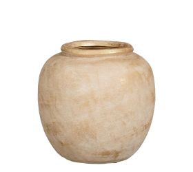Anfora julius béžová/keramika metalická 22xv22,5cm