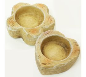 Svietnik kvet/srdce na čaj.sv 8-11x8x3,5 cm