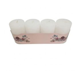 Valec 4-pack rustic biely