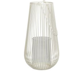 Lampáš kov biely 24x24/v46,5cm