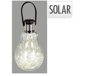 Solárna led30 žiarovka sklo 26cm