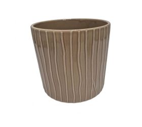 Obal valec šedo-béžová 19xv17,5cm