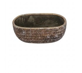 Osłonka cement złoty 22,5 × 11,5 × 10,5 cm