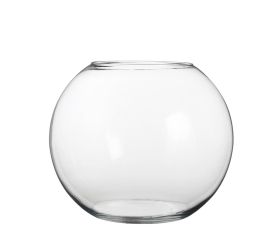 Váza sklo guľa v20/pr.25cm