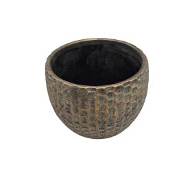 Osłonka cement zlato-zelený 19 × 19 × 15 cm