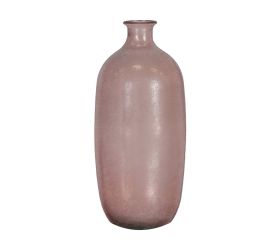 Wazon sklo różowa 13 × 31 cm