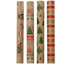Papier vian mix kraft 200x70/0,01cm 4ass
