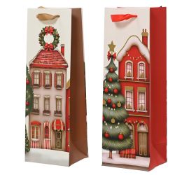 Taška vian fľaša 36x12/10cm 2ass