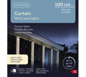 Led svetelný záves/stále svietenie/ww 90/90/100cm