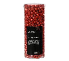 Girlanda red korálky pr.0.8cm x1m/ polysterén
