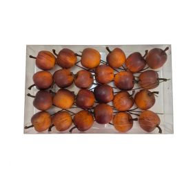 Jablká s/24 plast 3cm žltočervené