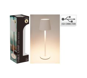 Led stolná lampa 10 x 36 cm/usb, biela