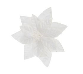 Vian. ruža/ poinsetia biela