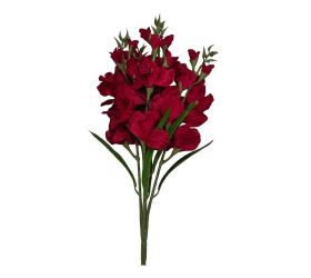 Kytica gladiola x5 tm. cyklamenová 75cm