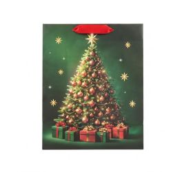 Agb2019503 taška darč. v25x20+10cm classic christmas tree