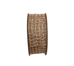 Stuha vian sieťka 3,8cm/10m medená