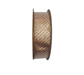 Stuha vian lurex 2,5cm/10m medená