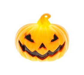 Tekvica led oranž. plast 6cm