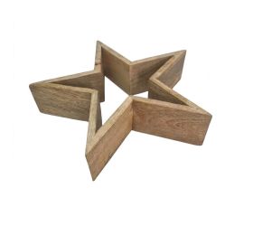 Hviezda drevo 25/6 cm
