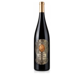 Wino prezentowe 1,5 l z metalową etykietą na 60. urodziny